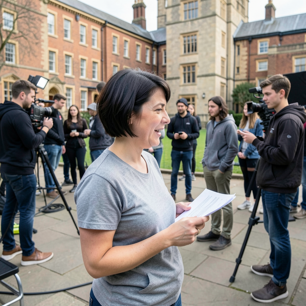 Students work as extras in Sharon Horgan's new comedy Youth at Middlesex University